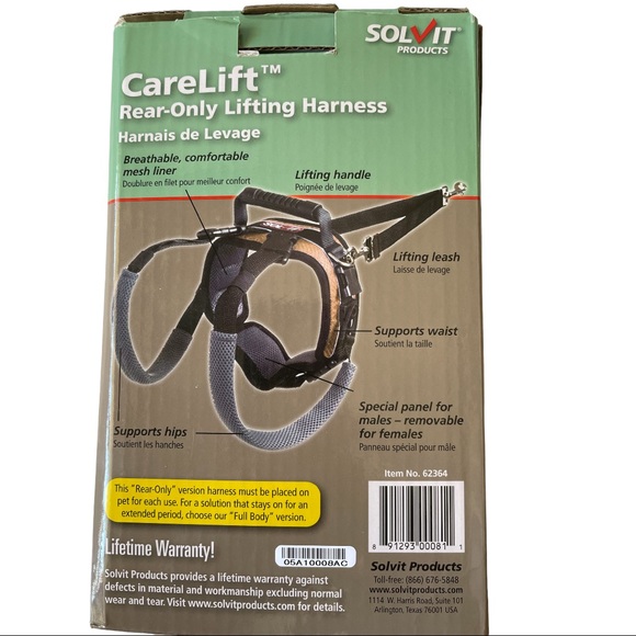 Solvit CareLift Dog Petsafe Solvit Carelift Rearonly Lifting